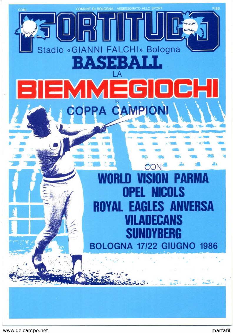 BASEBALL Cartolina - Coppa Campioni - Béisbol