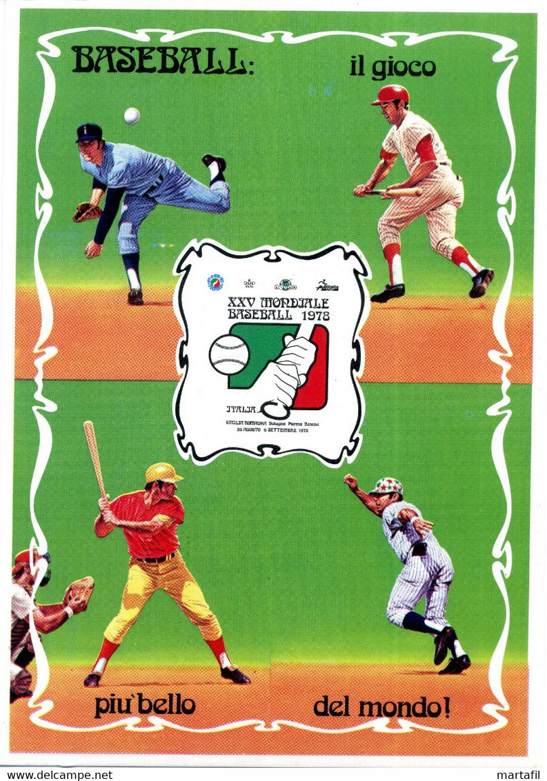 BASEBALL Cartolina - XXV Mondiale 1978 - Baseball