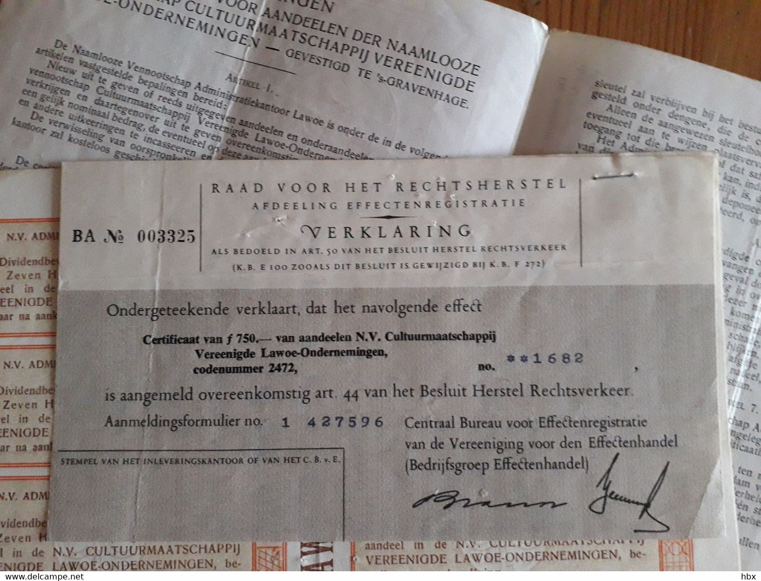 NV Cultuurmaatschappij Vereenigde Lawoe-ondernemingen - 1930 - Asie