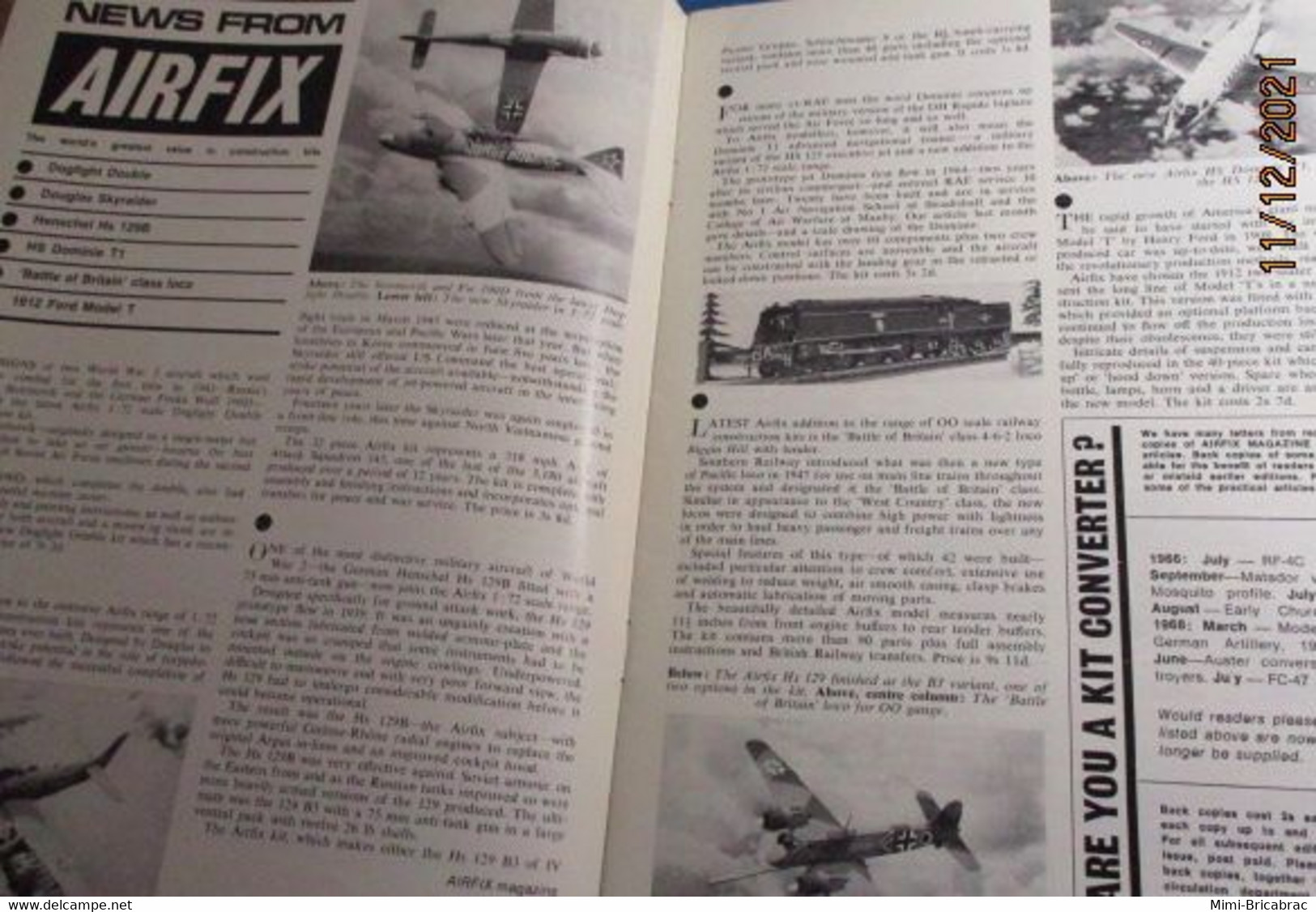 AIRFIXMAG2021 Revue Maquettisme En Anglais AIRFIX MAGAZINE De Octobre 1968 , TBE , Sommaire En Photo 3 - Great Britain