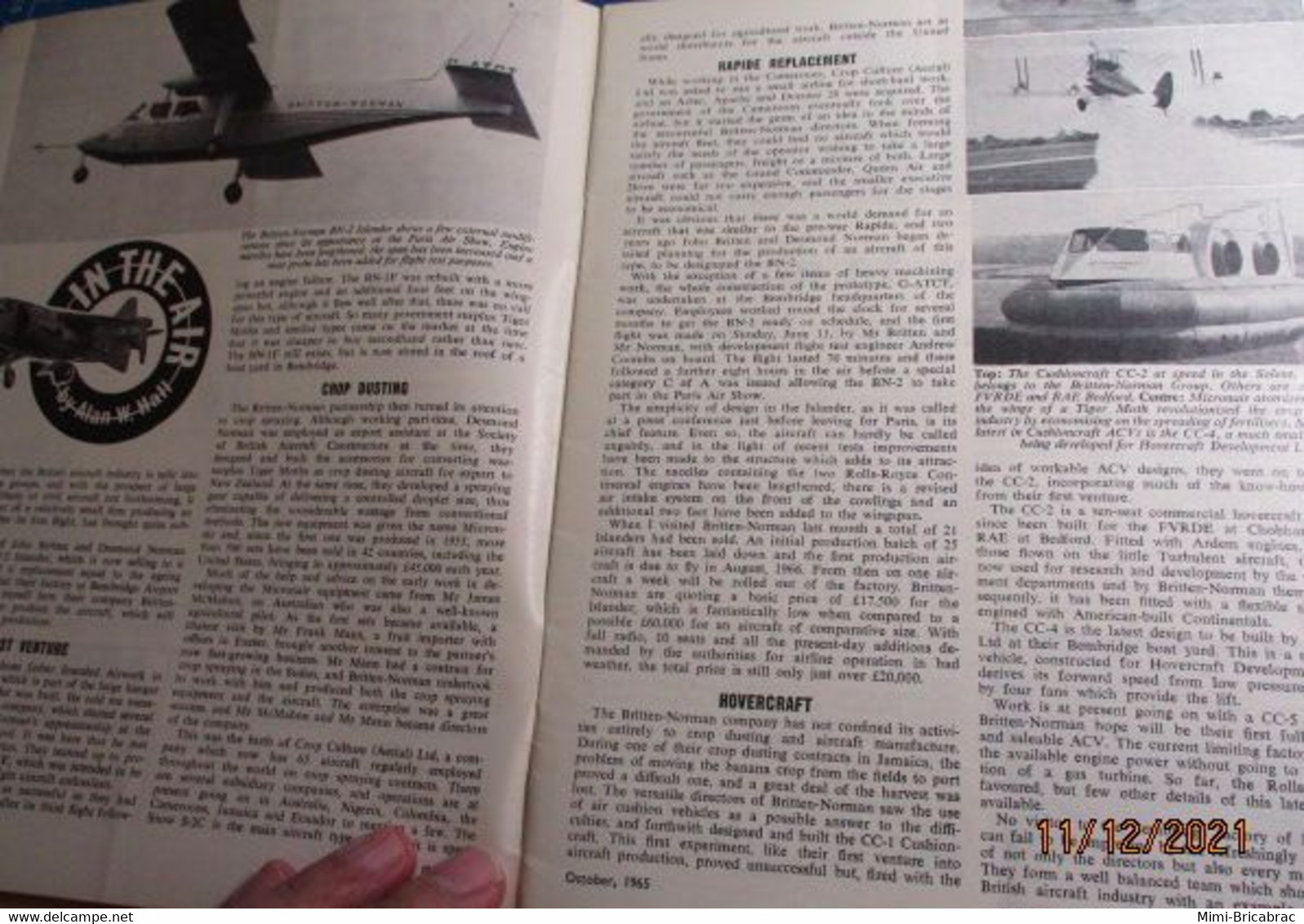 AIRFIXMAG2021 Revue Maquettisme En Anglais AIRFIX MAGAZINE De Octobre 1965 , TBE , Sommaire En Photo 3 - Gran Bretagna