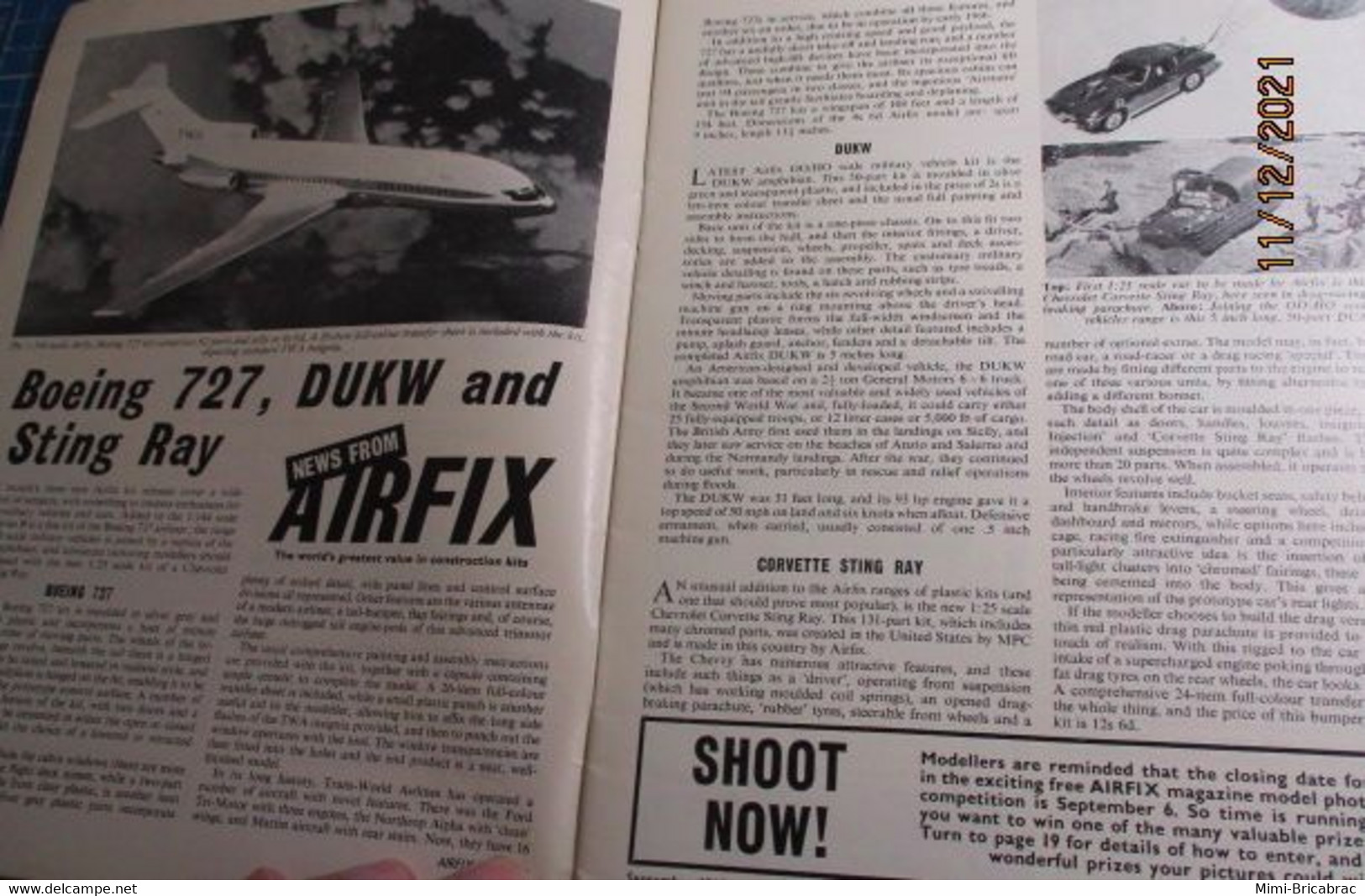 AIRFIXMAG2021 Revue Maquettisme En Anglais AIRFIX MAGAZINE De Septembre 1965 , TBE , Sommaire En Photo 3 - Grande-Bretagne