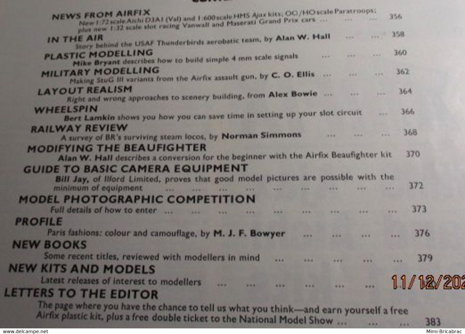 AIRFIXMAG2021 Revue Maquettisme En Anglais AIRFIX MAGAZINE De Aout 1965 , TBE , Sommaire En Photo 3 - Groot-Britannië