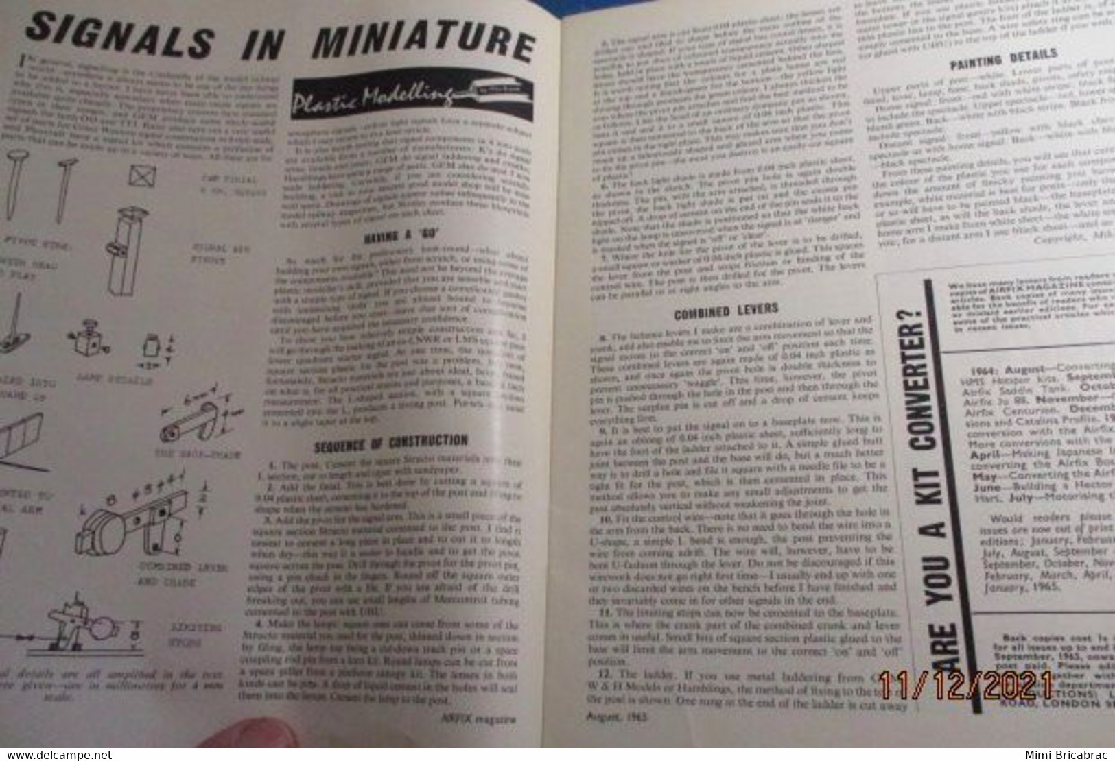 AIRFIXMAG2021 Revue Maquettisme En Anglais AIRFIX MAGAZINE De Aout 1965 , TBE , Sommaire En Photo 3 - Grossbritannien