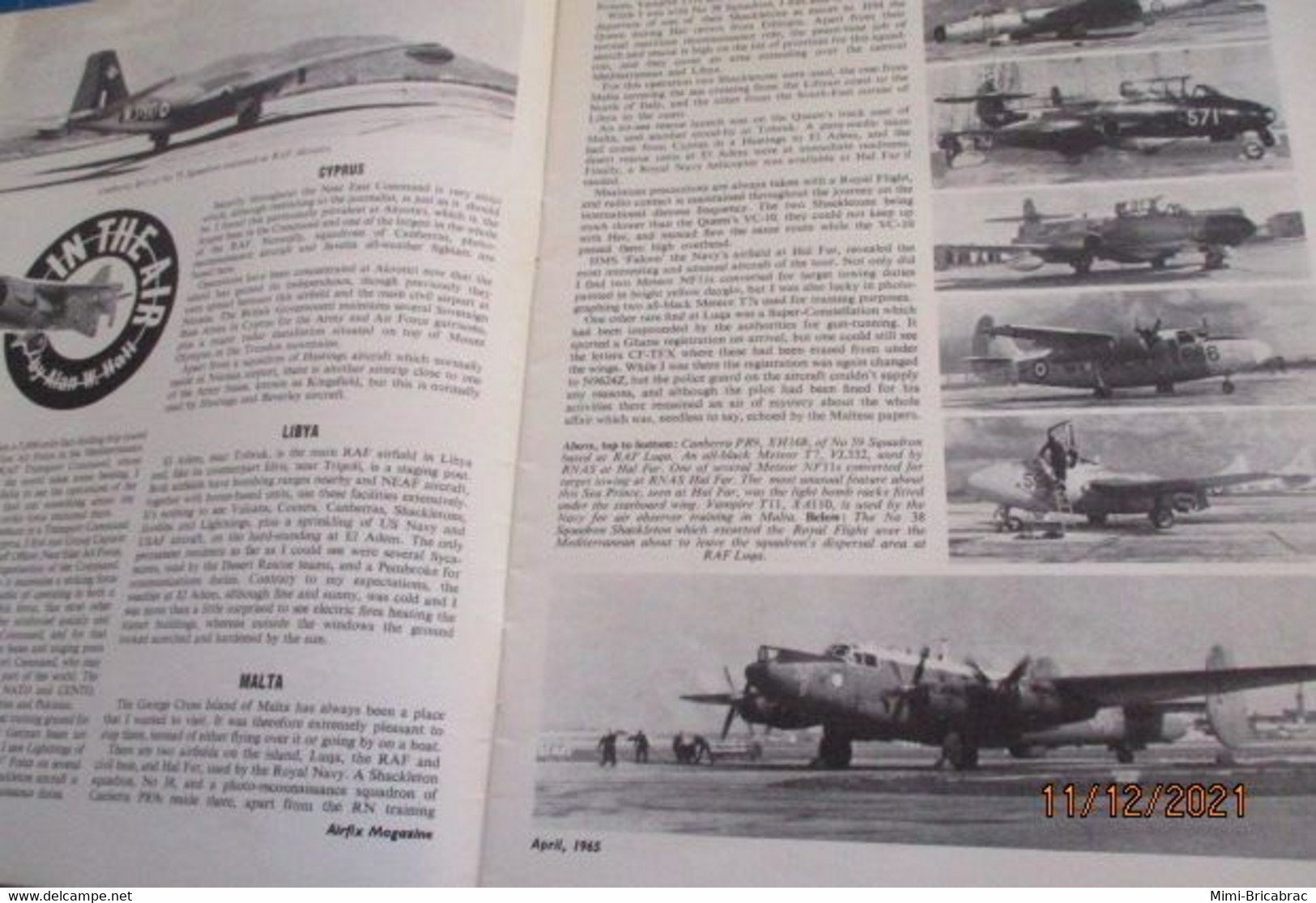 AIRFIXMAG2021 Revue Maquettisme En Anglais AIRFIX MAGAZINE De Avril 1965 , TBE , Sommaire En Photo 3 - Grande-Bretagne