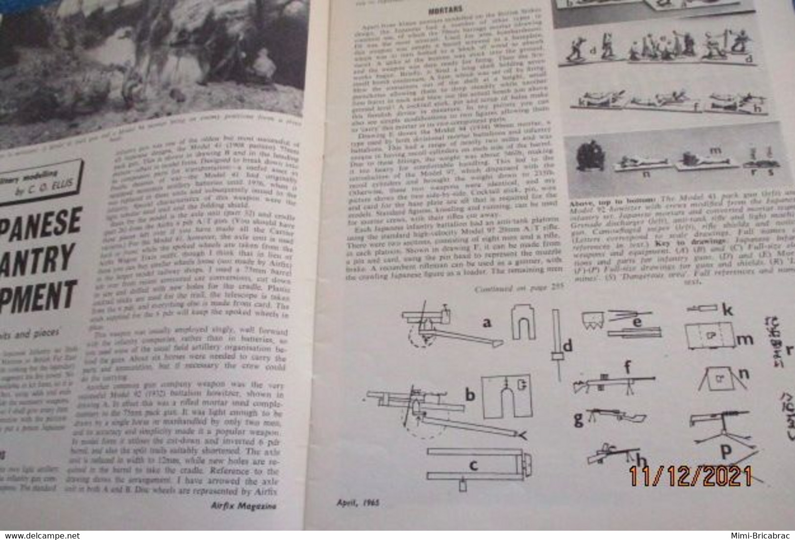 AIRFIXMAG2021 Revue Maquettisme En Anglais AIRFIX MAGAZINE De Avril 1965 , TBE , Sommaire En Photo 3 - Gran Bretaña