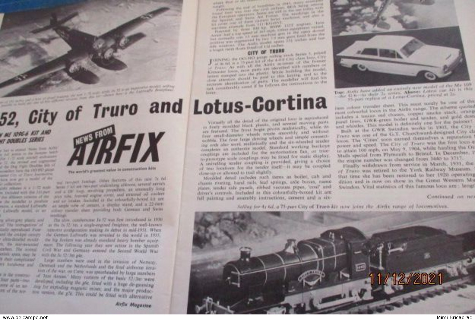 AIRFIXMAG2021 Revue Maquettisme En Anglais AIRFIX MAGAZINE De Mars 1965 , TBE , Sommaire En Photo 3 - Grande-Bretagne