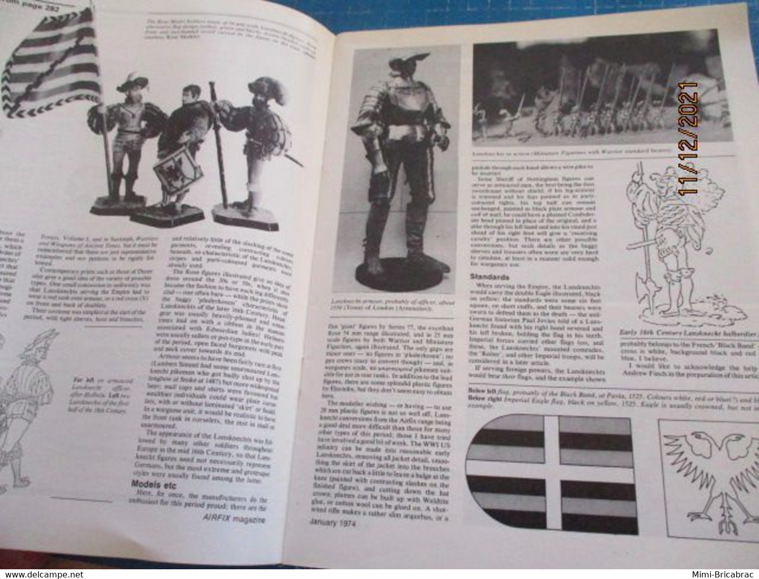 AIRFIXMAG2021 Revue Maquettisme En Anglais AIRFIX MAGAZINE De Janvier 1974 , TBE , Sommaire En Photo 3 - Grossbritannien