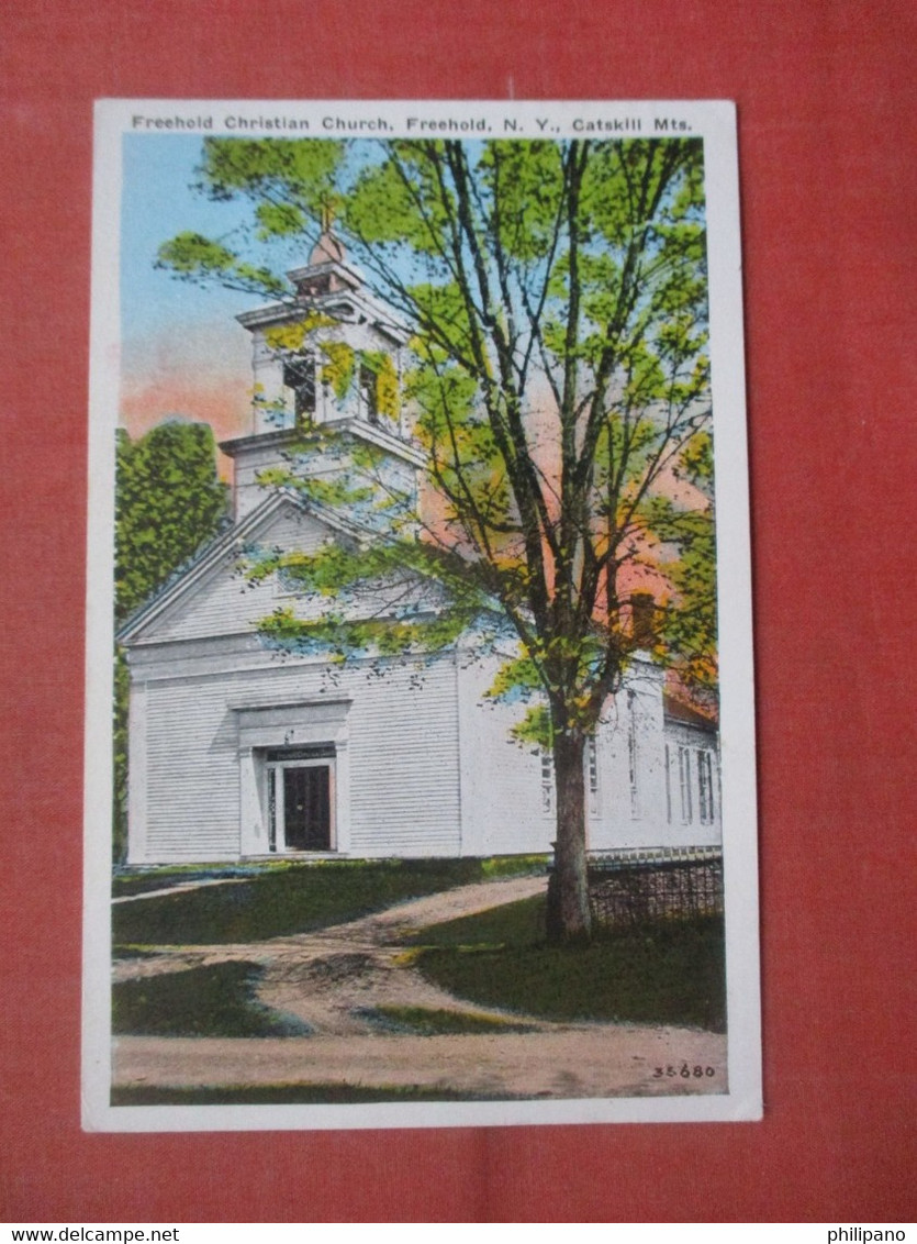 Freehold Christian  Church. Freehold  Catskills New York   Ref  5348 - Catskills