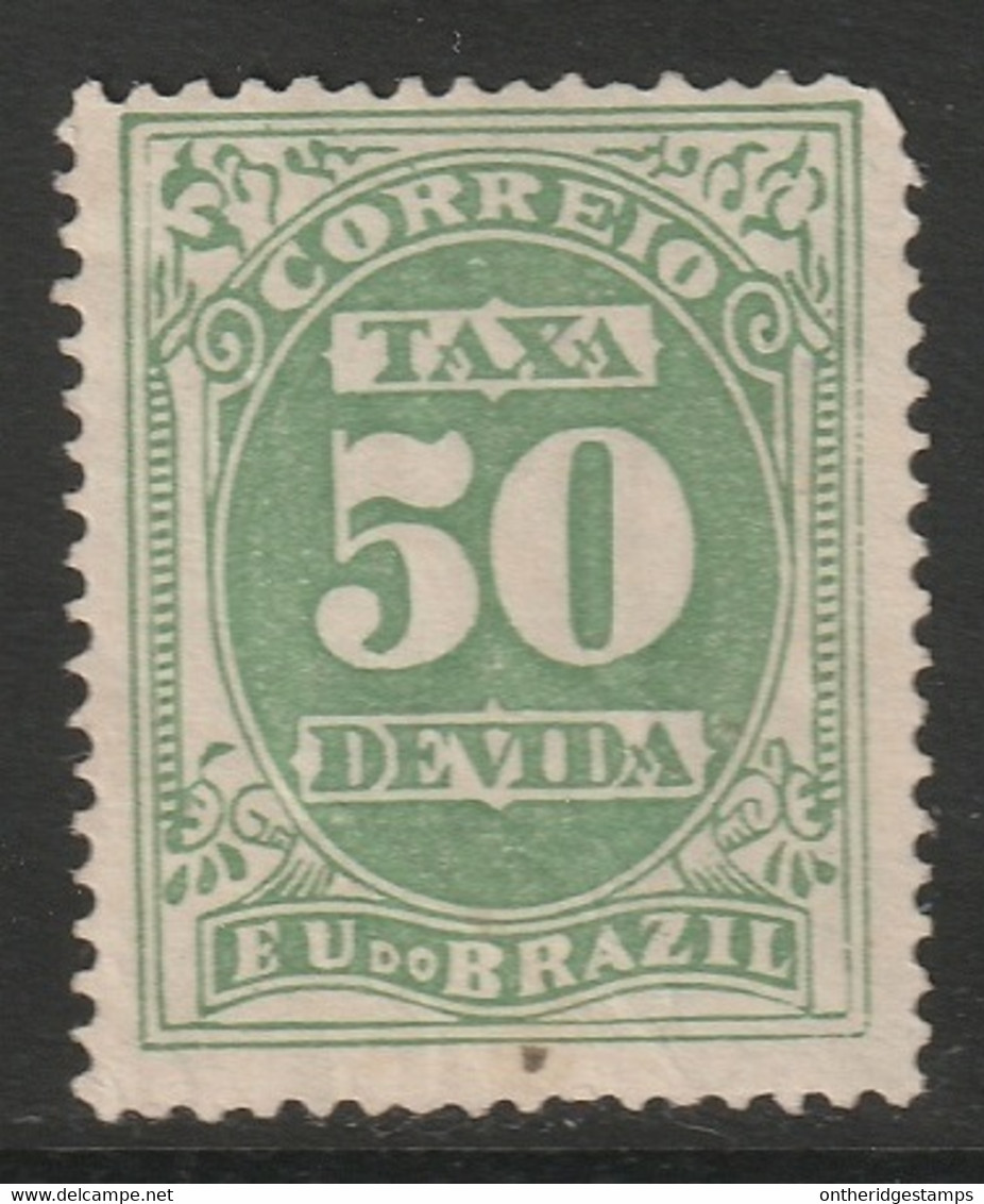 Brazil 1901 Sc J20 Bresil Yt Taxe 20 Postage Due MNG(*) Large Tear - Segnatasse