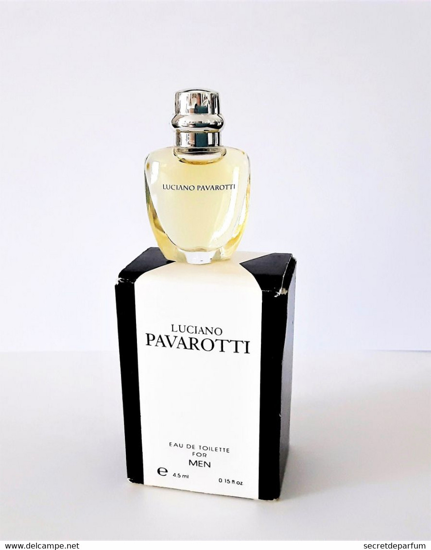 Miniatures De Parfum   LUCIANO PAVAROTTI   EDT  4.5  Ml + Boite - Miniatures Hommes (avec Boite)