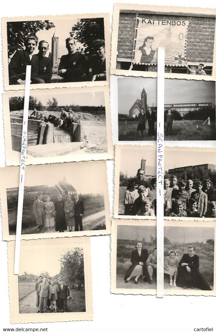 LOMMEL-KATTENBOS-BALEN-KLOOSTER-SCHOOL-ARCHIEFJE-LOT-E.H.GERARD EYKMANS-16 FOTOS ANNO+-1949-ORIGINELE STUKKEN - Lommel