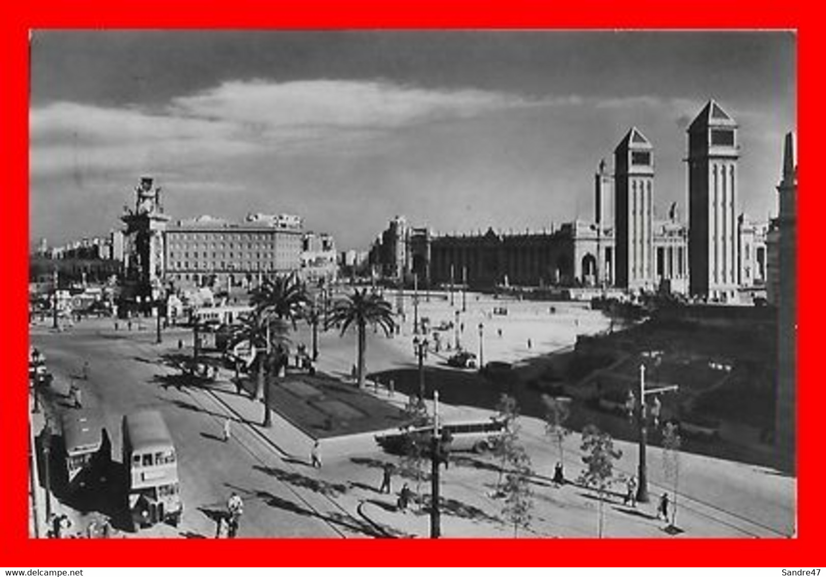 CPSM/pf BARCELONA (Espagne)  La Plaza De Espana...N312 - Barcelona