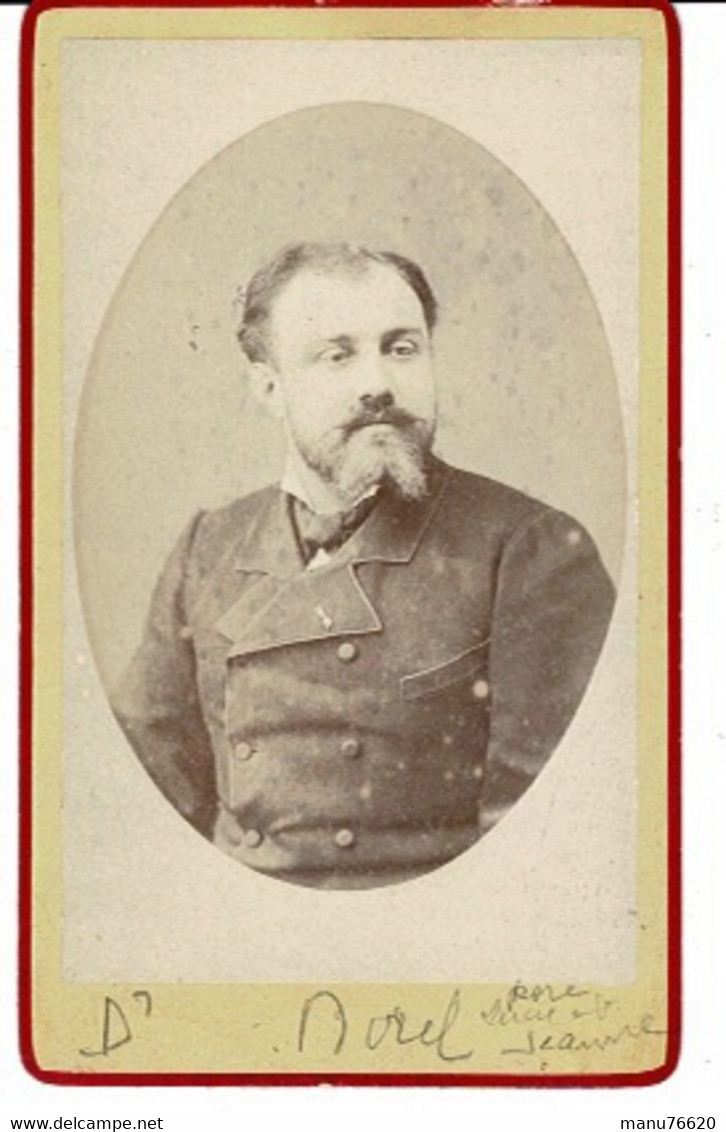 PHOTO Portrait : Docteur Morel - Photographe Gaston Escudier & Cie, 10 Rue Des Petites- écuries.10è PARIS. - Antiche (ante 1900)