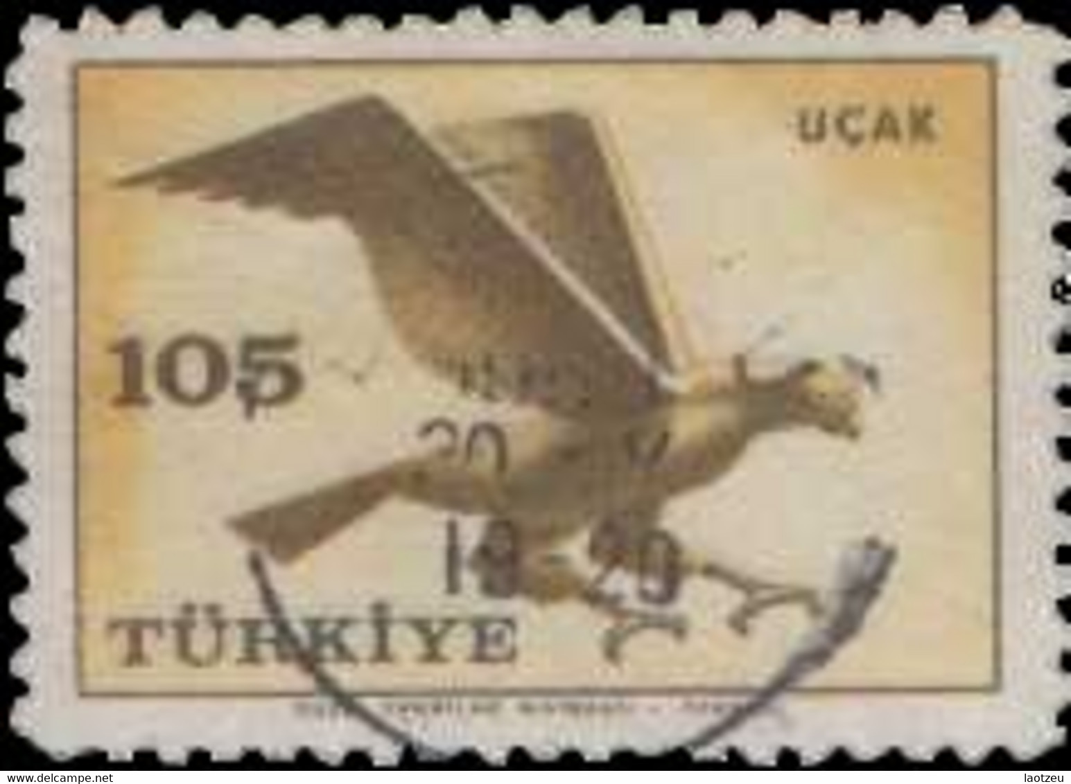 Turquie Aérien 1959. ~ A 42 - Aigle - Posta Aerea