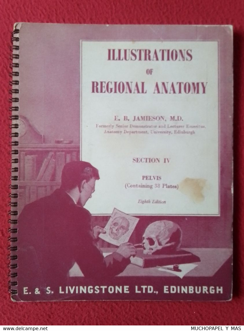 LIBRO ILLUSTRATIONS OF REGIONAL ANATOMY E. B. JAMIESON, M. D. SECTION IV PELVIS, E. & S. LIVINGSTONE LTD., EDINBURGH.... - Otros & Sin Clasificación