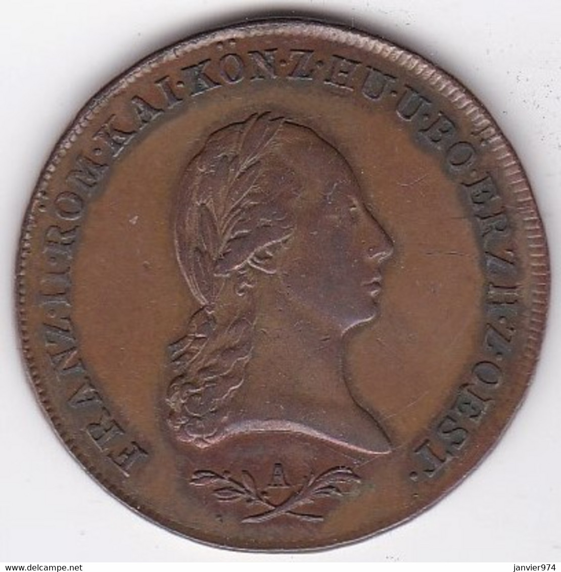 Autriche . 6 Kreuzer 1800 A Vienne,  Franz II. En Cuivre, KM# 2128, Superbe - Oesterreich