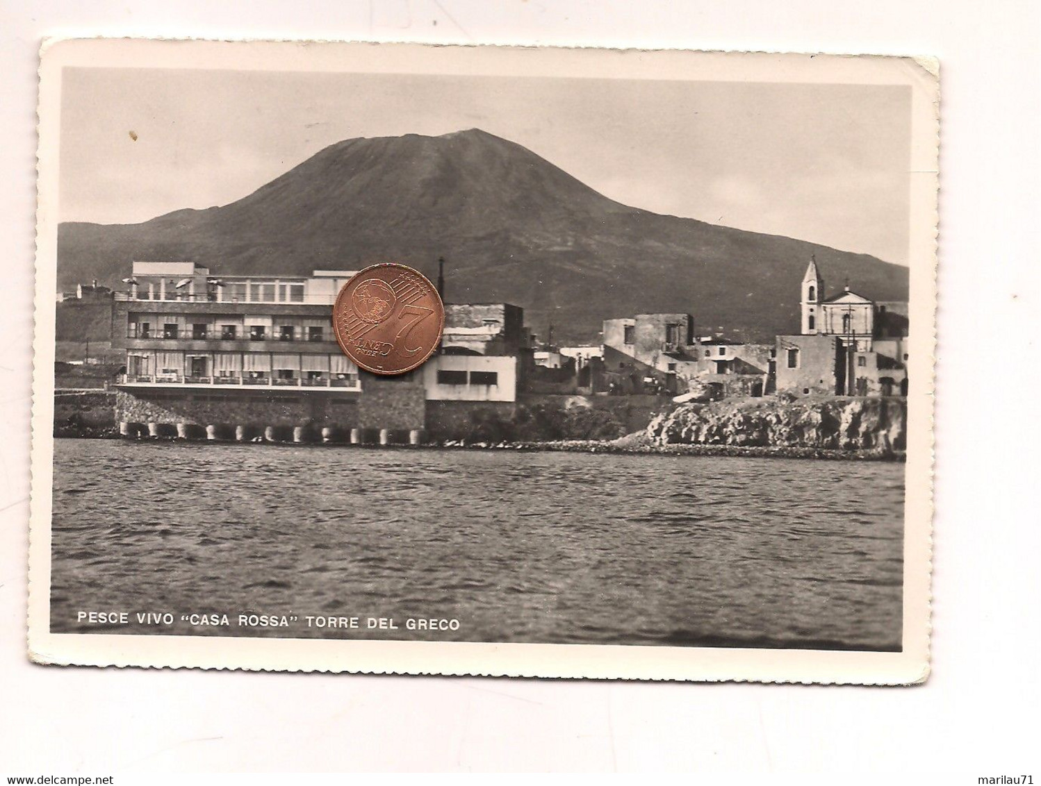 MM1135  Campania TORRE DEL GRECO Napoli 1960 Viaggiata Ristorante Casa Rossa - Torre Del Greco