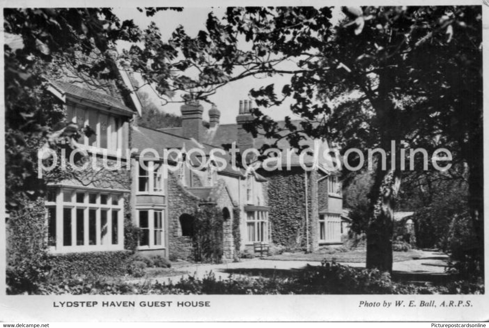 LYDSTEP HAVEN GUEST HOUSE OLD R/P POSTCARD TENBY WALES PEMBROKESHIRE NOW LYDSTEP BEACH CARAVAN PARK - Pembrokeshire