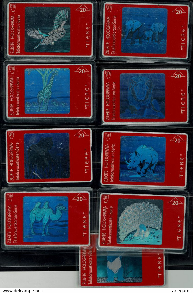 GERMANY 2002 PHONECARD  HOLOGRAM  ZODIAK SET OF 9 MINT VF!! - Zodiac