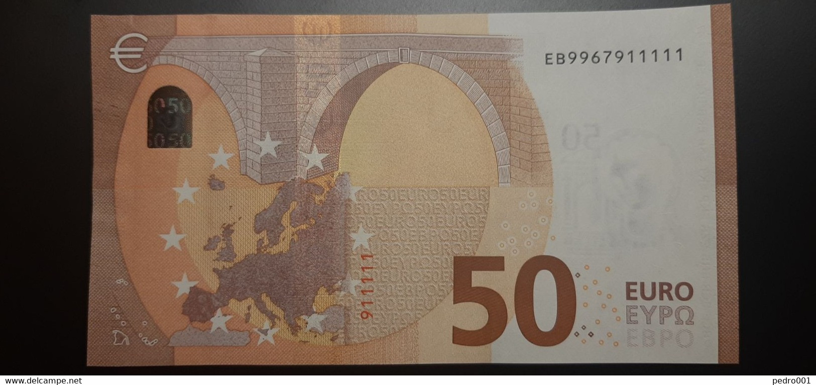50 Euro France E015 B3 UNC Nice Number - 50 Euro
