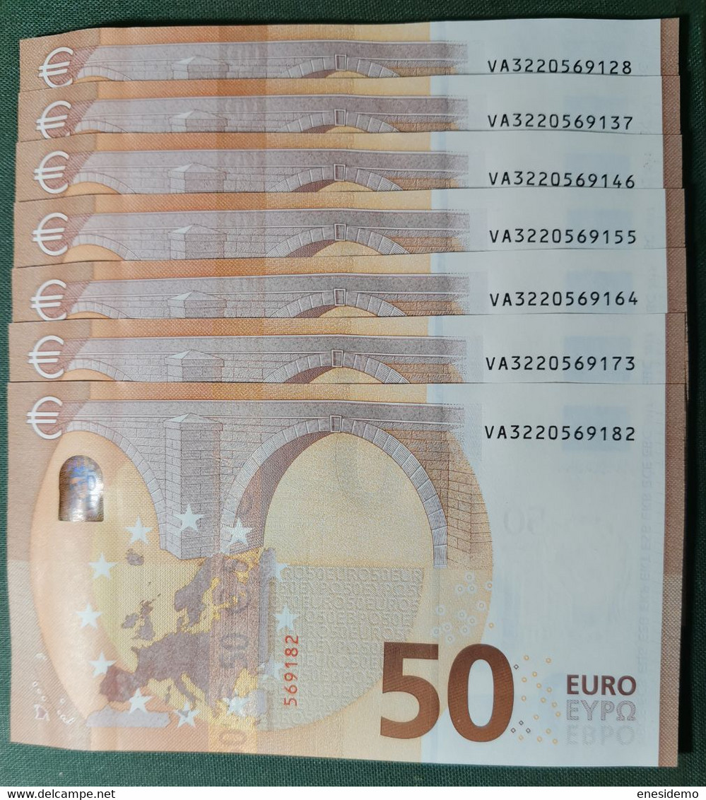 50 EURO SPAIN 2017 DRAGHI V003E5 VA SC FDS UNCIRCULATED PERFECT - 50 Euro