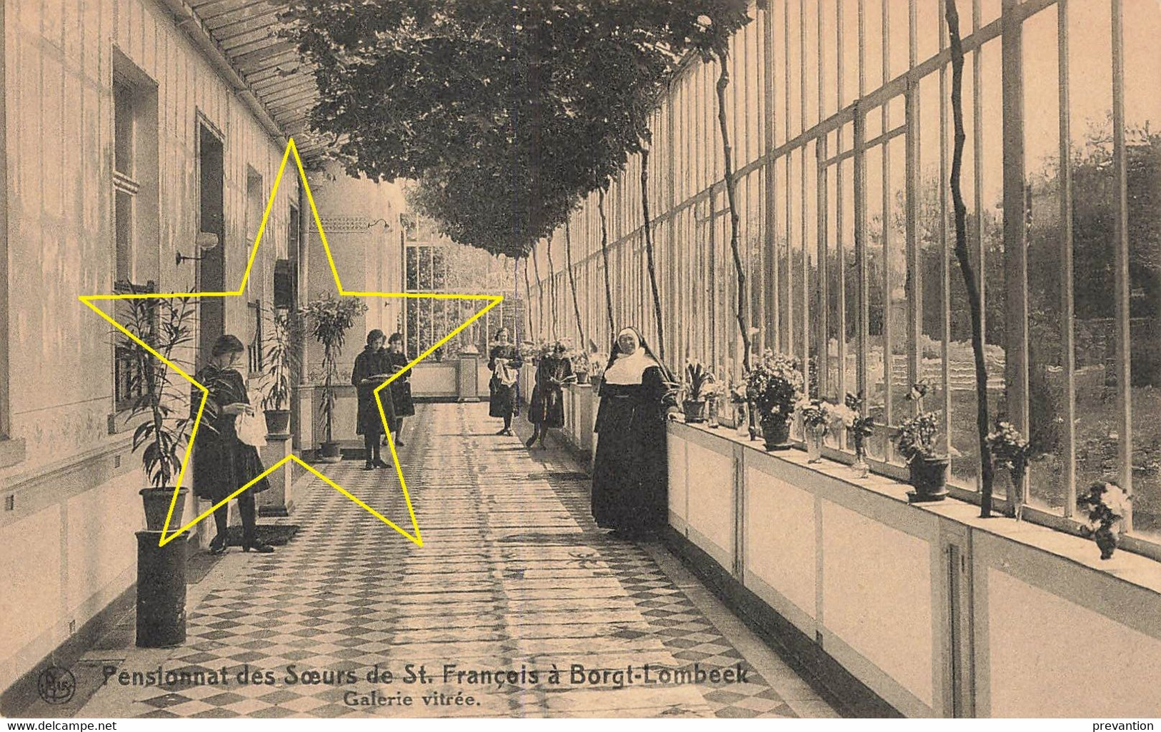 Pensionnat Des Sœurs De Saint François à BORG-LOMBEEK - Galerie Vitrée - Carte Animée - Roosdaal
