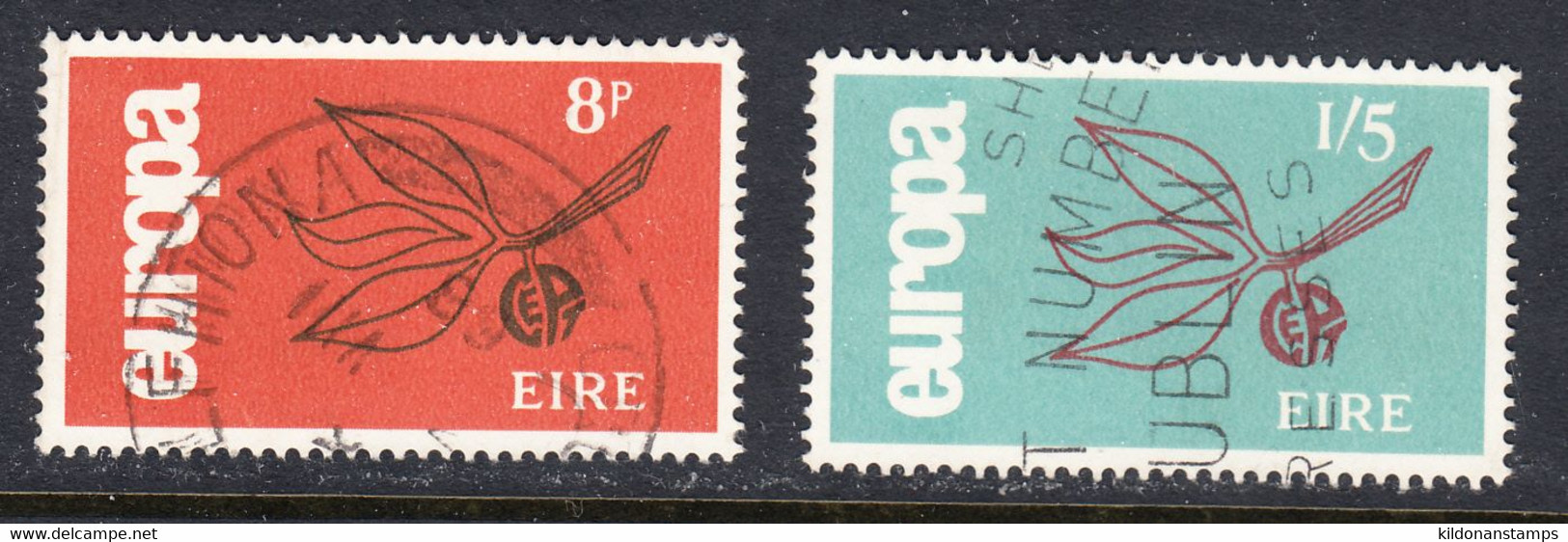 Ireland 1965 Europa, Cancelled, Sc# ,SG 211-212 - Usados