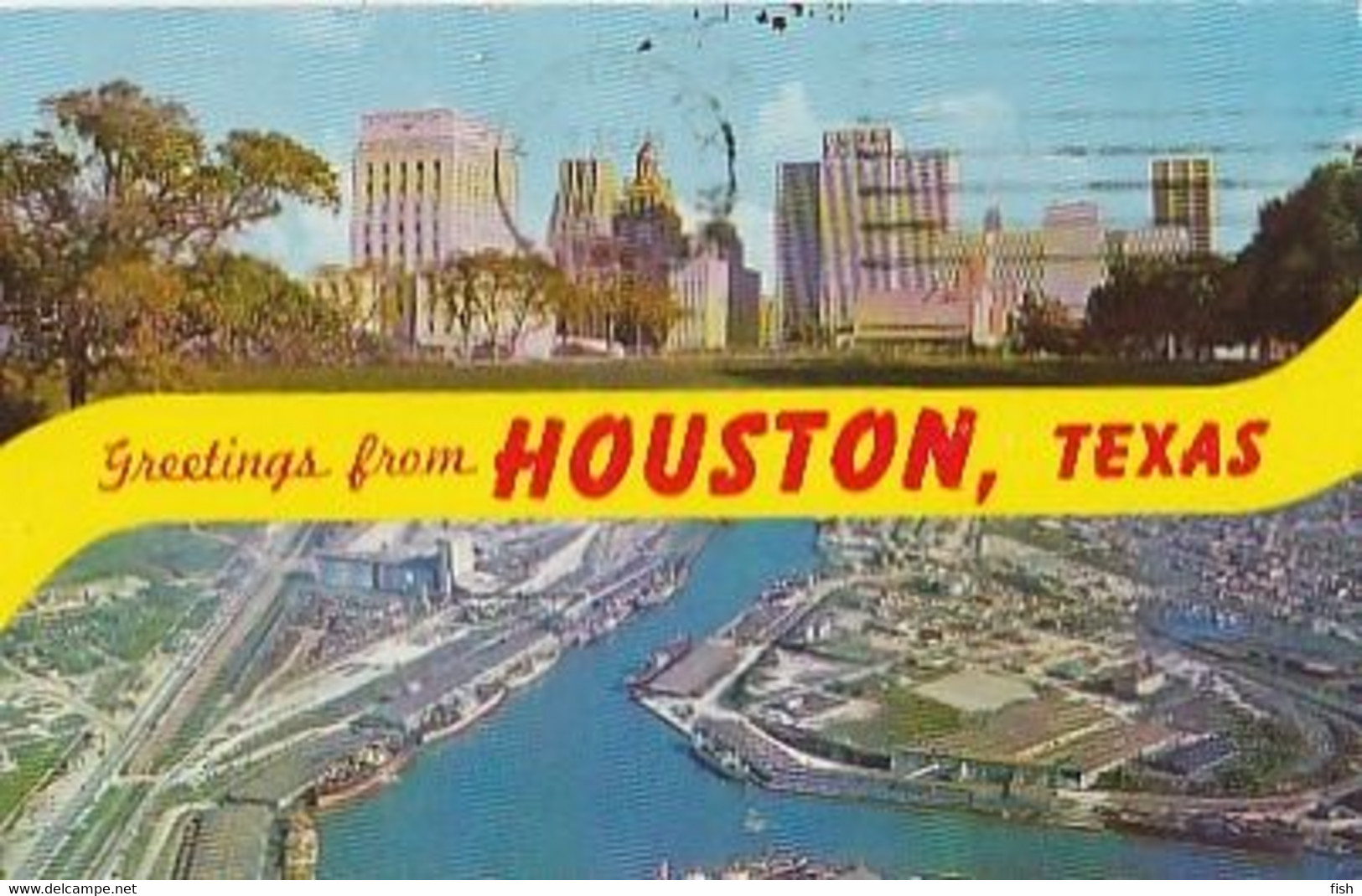 United States & Marcofilia,Greetings From Houston,  Texas, Lisboa Portugal  1961  (5865) - Houston