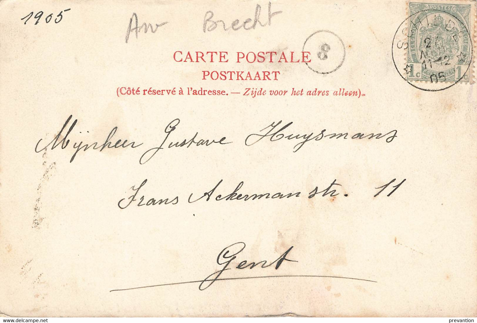 Gesticht Robert Foostens - BRECHT St-Antonius - De Slaapzaal - Le Dortoir - Carte Circulé En 1905 - Brecht