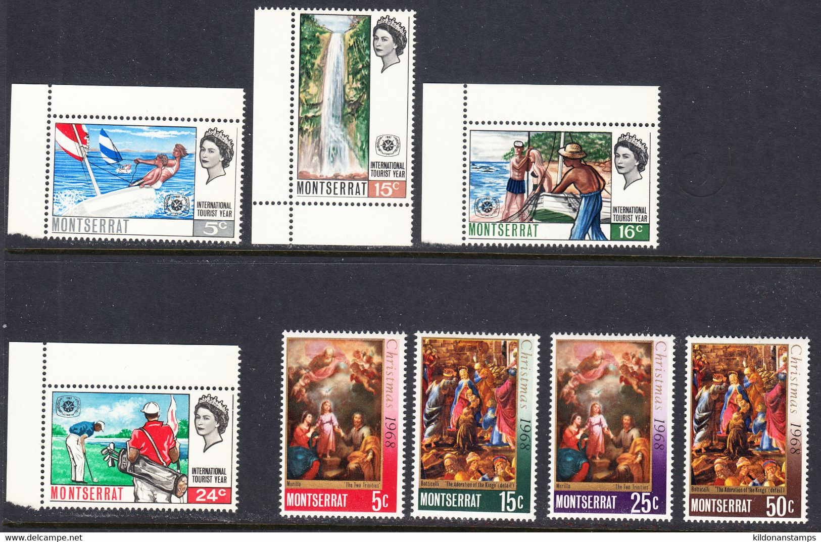 Montserrat 1967-68 Mint No Hinge, Sc# , SG 190-193,209-212 - Montserrat