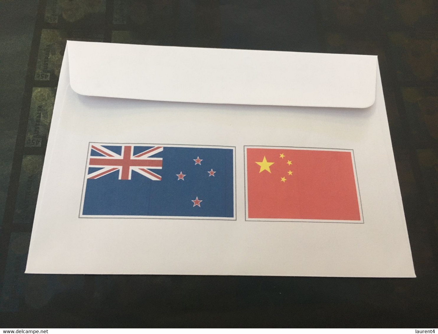 (5 D 21) 9-12-2021 - New Zealand Diplomatic (boycott) Of China 2022 Winter Olympic Games Announced (China Flag UN Stamp) - Invierno 2022 : Pekín
