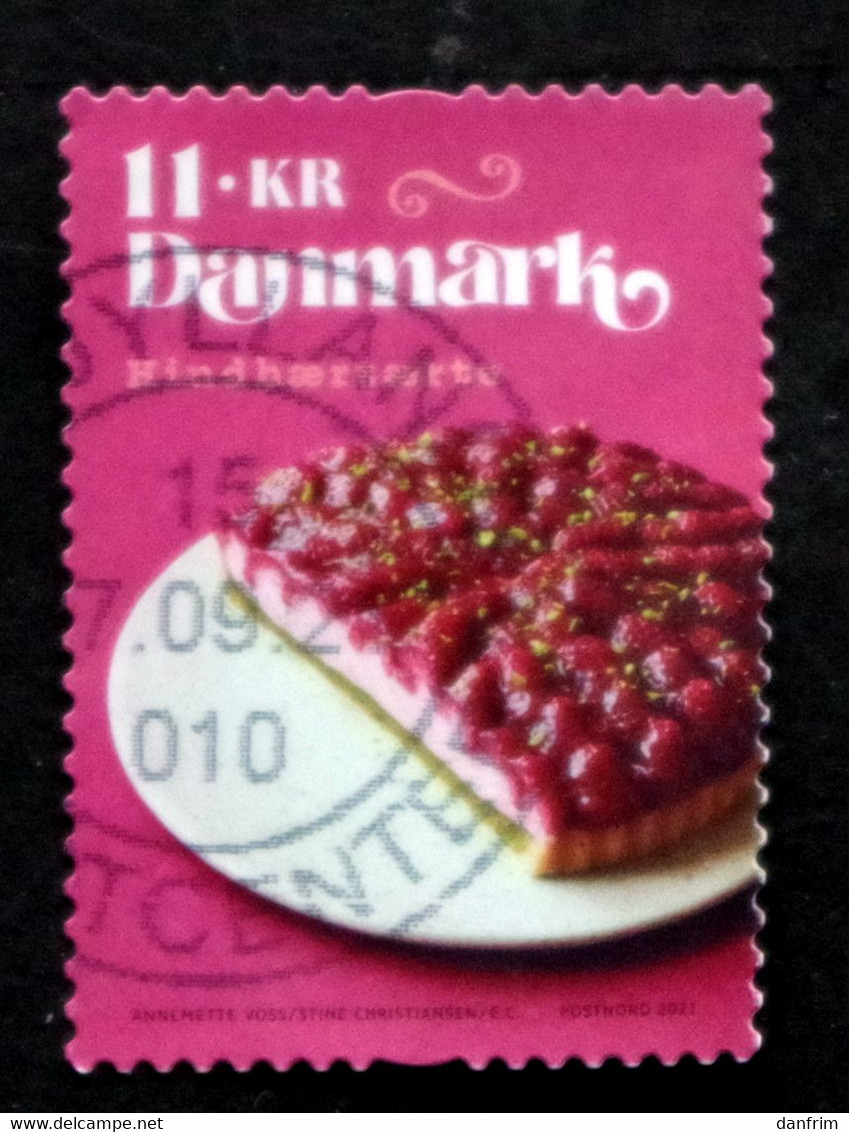 Denmark 2021 Gastronomy. Cakes Minr.2028 (lot G 2215 ) - Usados