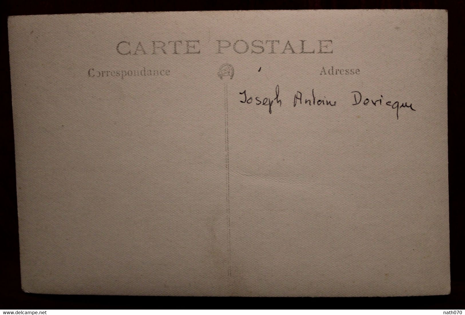 Carte Photo 1910's CPA Ak Joseph Antoine Devicque Animée - Genealogy