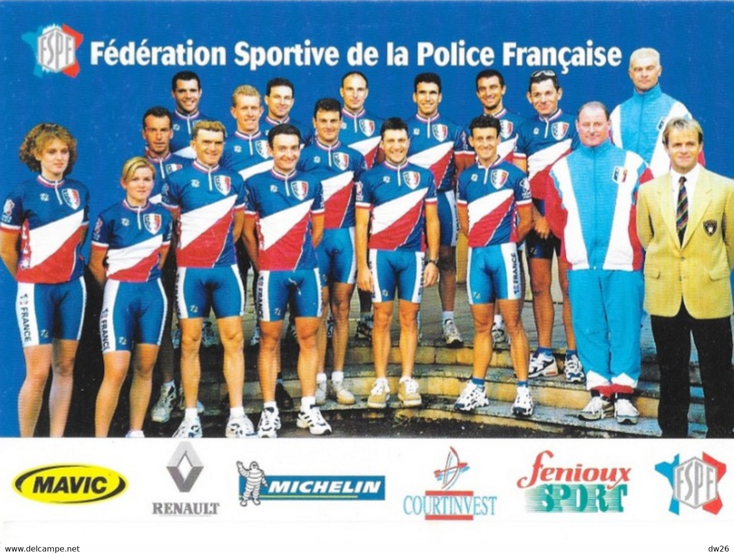 Fiche Cyclisme - Equipe Cycliste Fédération Sportive De La Police Française (FSPF Hommes Et Femmes) - Sport