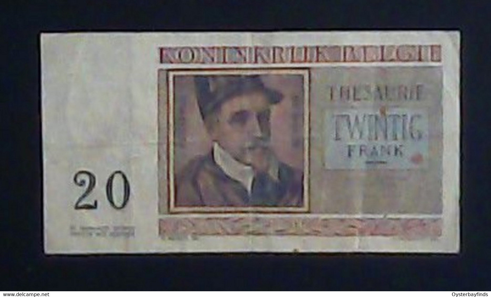 Belgium 1956: 20 Francs - 20 Franchi