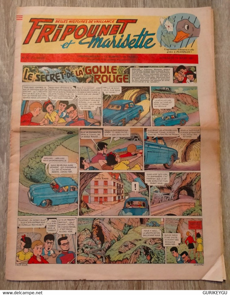 Fripounet Et Marisette N° 12  Sylvain Sylvette  24/03/1957  NOREV - Sylvain Et Sylvette