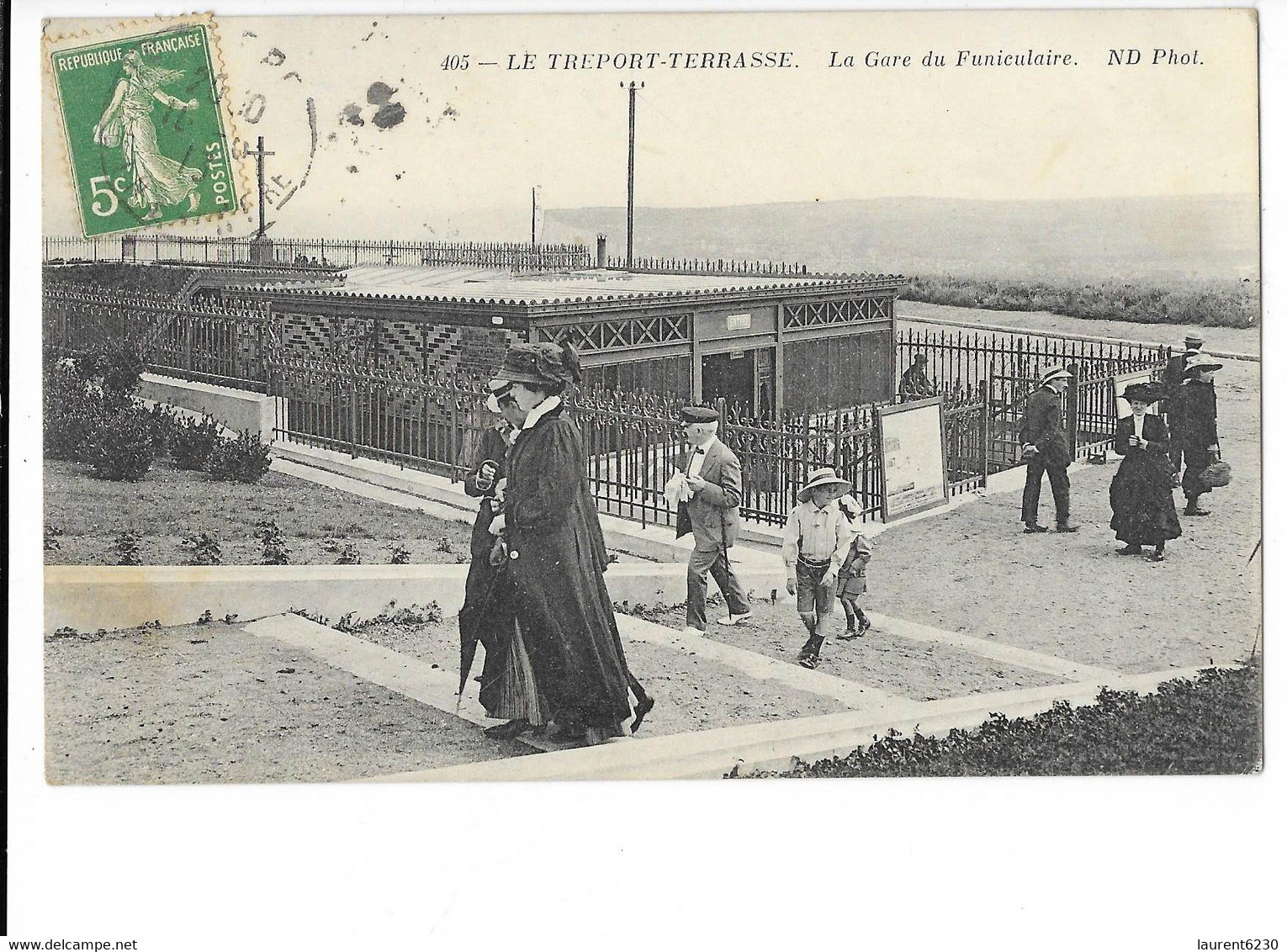 Le Tréport-Terrasse - La Gare Du Funiculaire - édit. ND Neurdein 405 + Verso - Le Treport