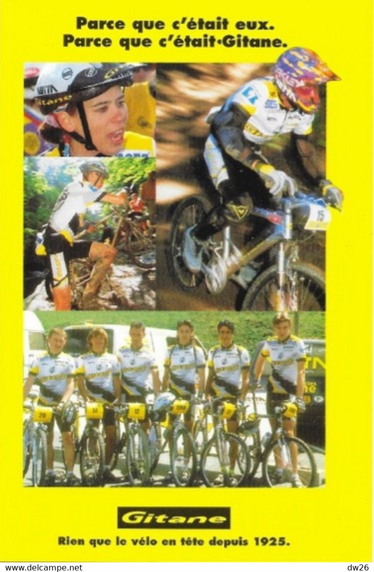 Fiche Cyclisme - Equipe Cycliste: Le Team VTT Gitane Avec Noms Des Coureurs (Hommes Et Femmes) - Sport