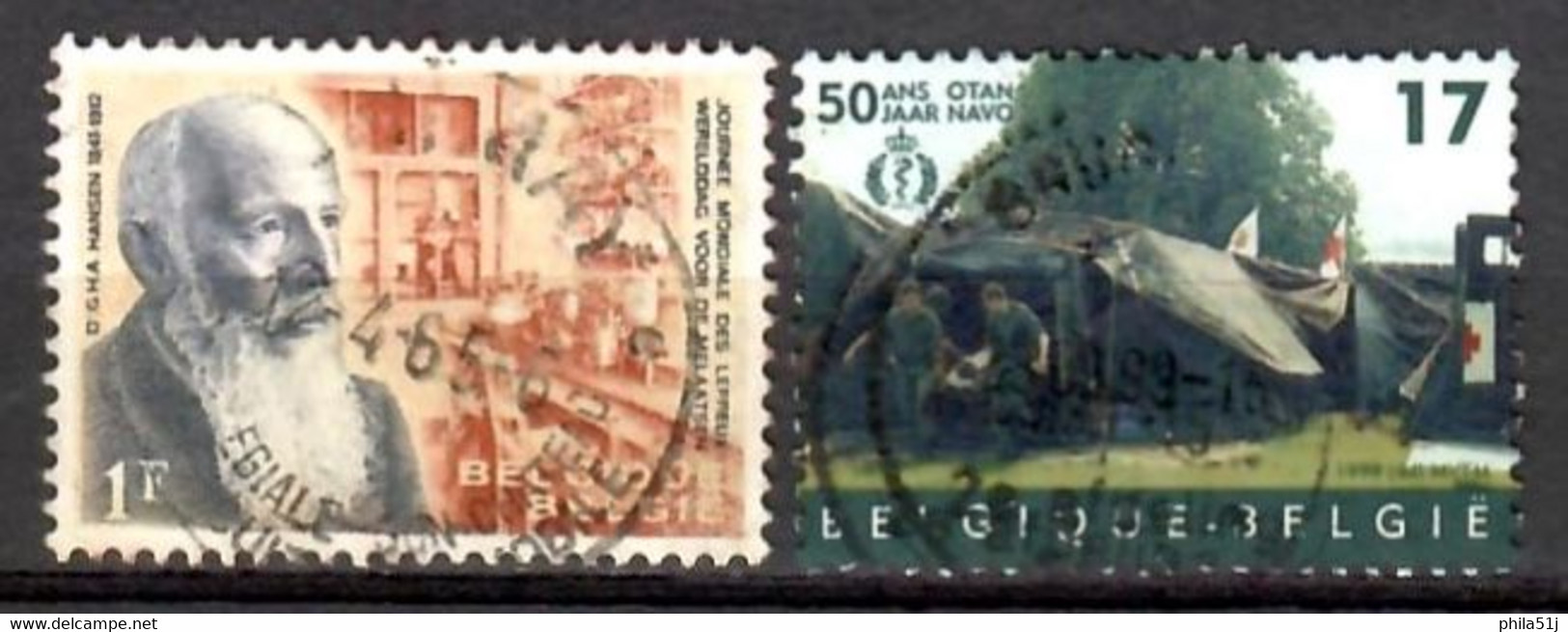 BELGIQUE  1964 & 1999---N° 1278 & 2811 ---OBL VOIR SCAN - Used Stamps