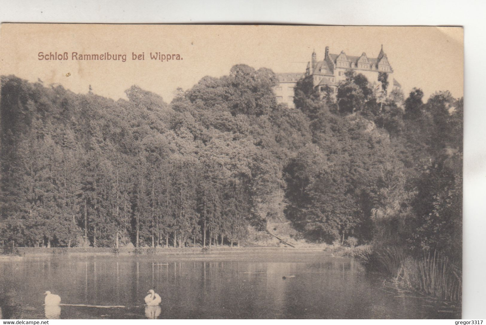 A4812) Schloß RAMMELBURG Bei WIPPRA - Alt 1! 26.7.1919 - Sangerhausen