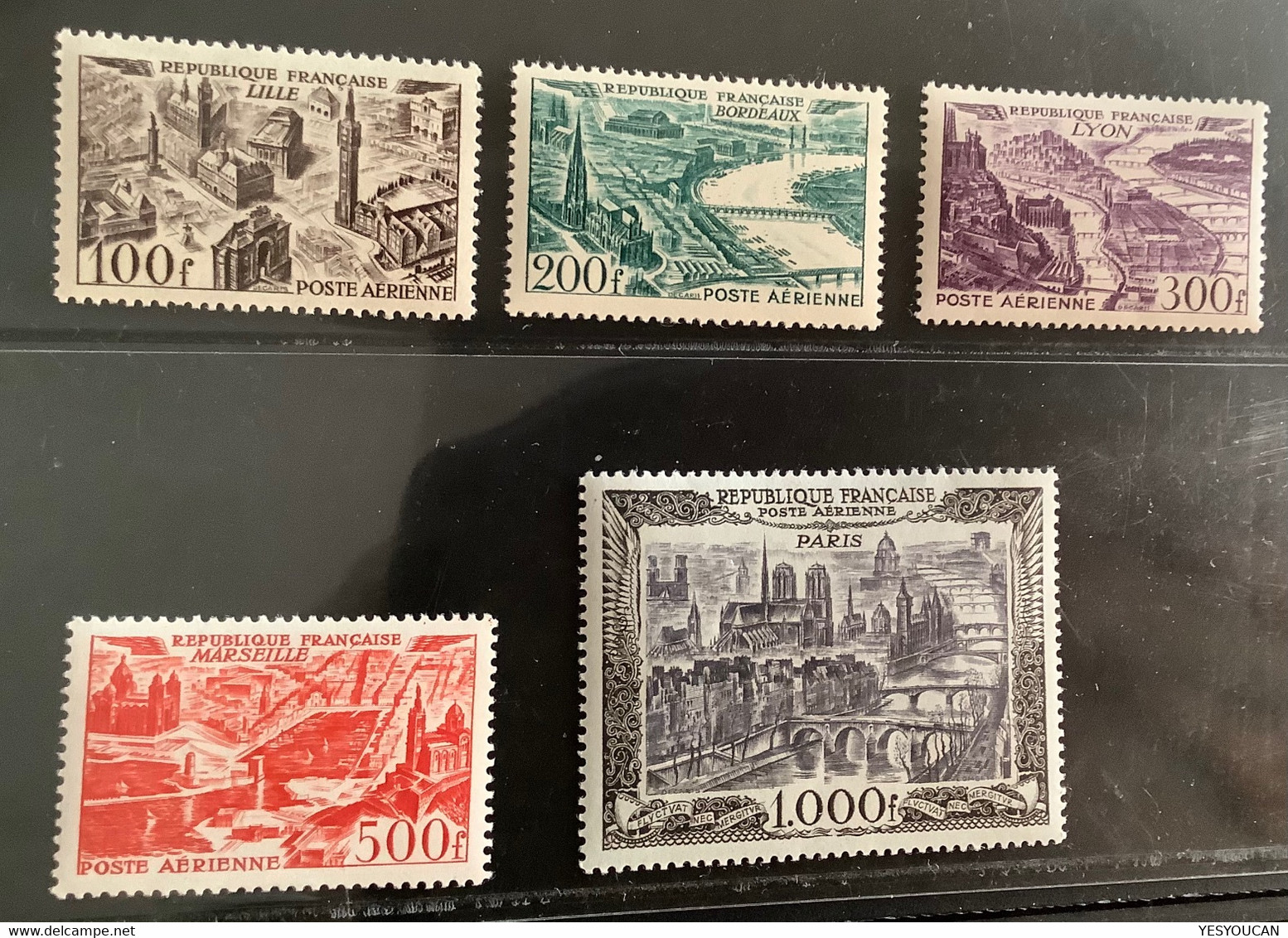 PA 24-27+29neuf Sans Charniére ** TTB = 275€: 1949-1950 Serie Grandes Villes(France Poste Aérienne Air Post MNH - 1927-1959 Nuevos