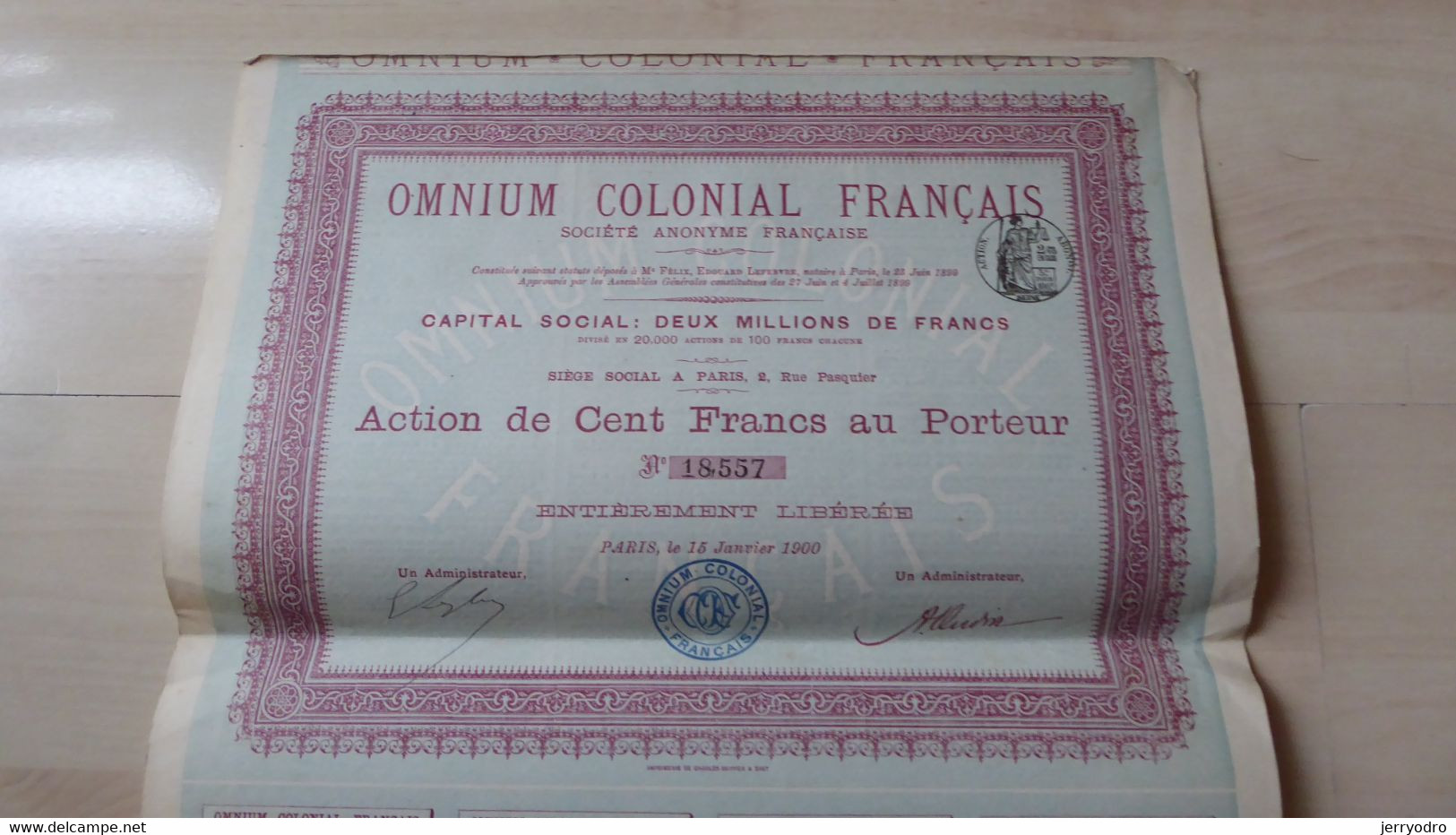 Omnium Colonial Français - 1900 Q - M - O