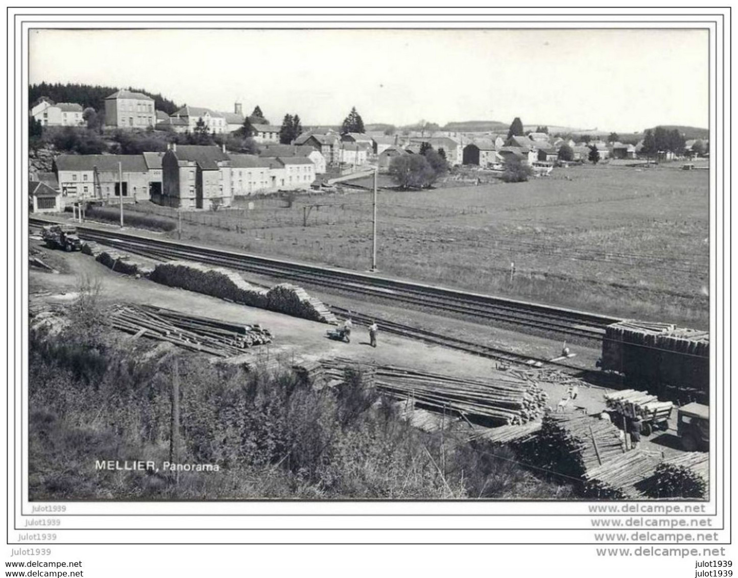 MELLIER ..-- GARE . Panorama . Quai De Découpe Des  Bois De La GARE . - Léglise