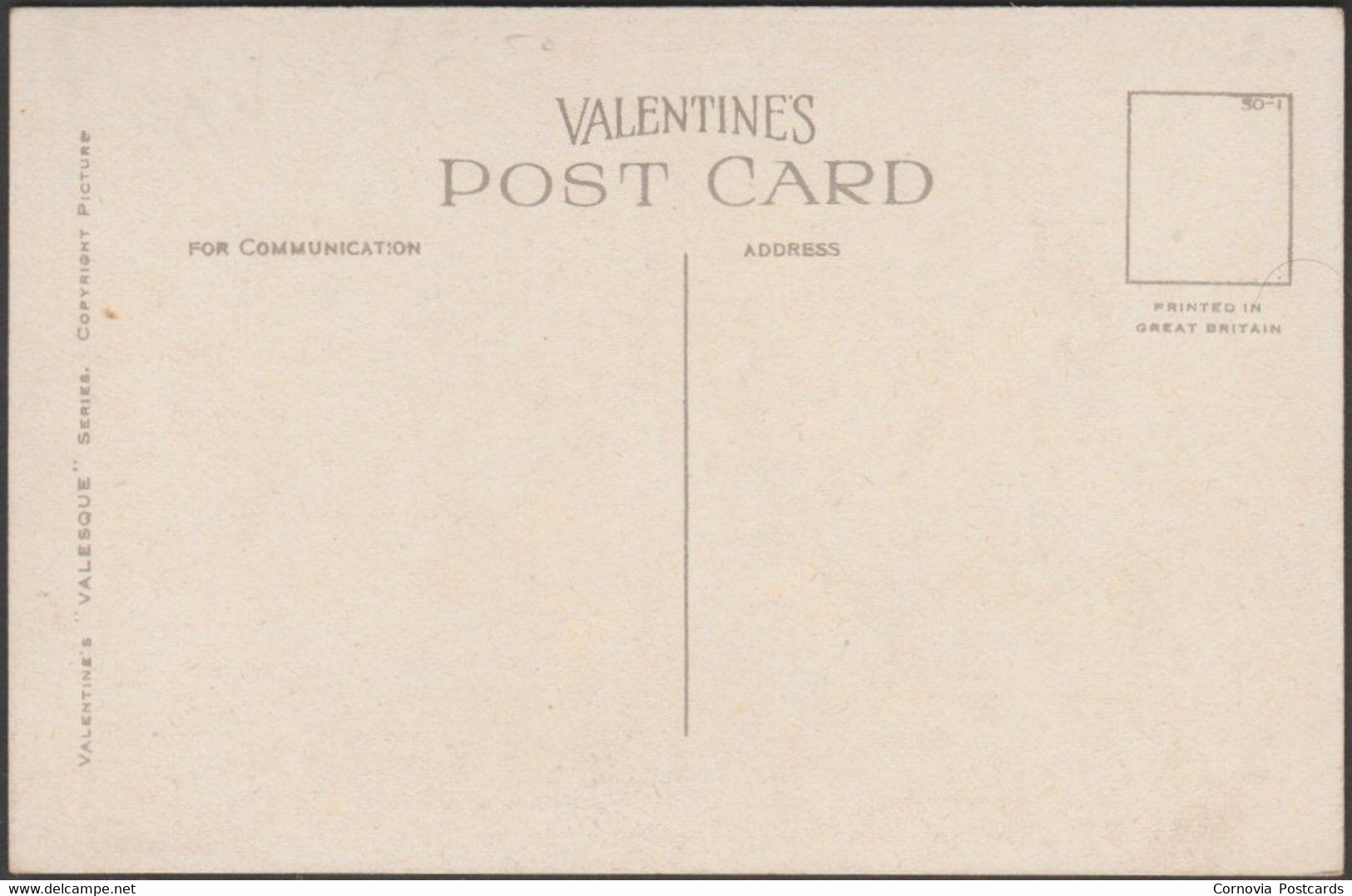 Lands End With First And Last House, Cornwall, 1930 - Valentine's Postcard - Land's End