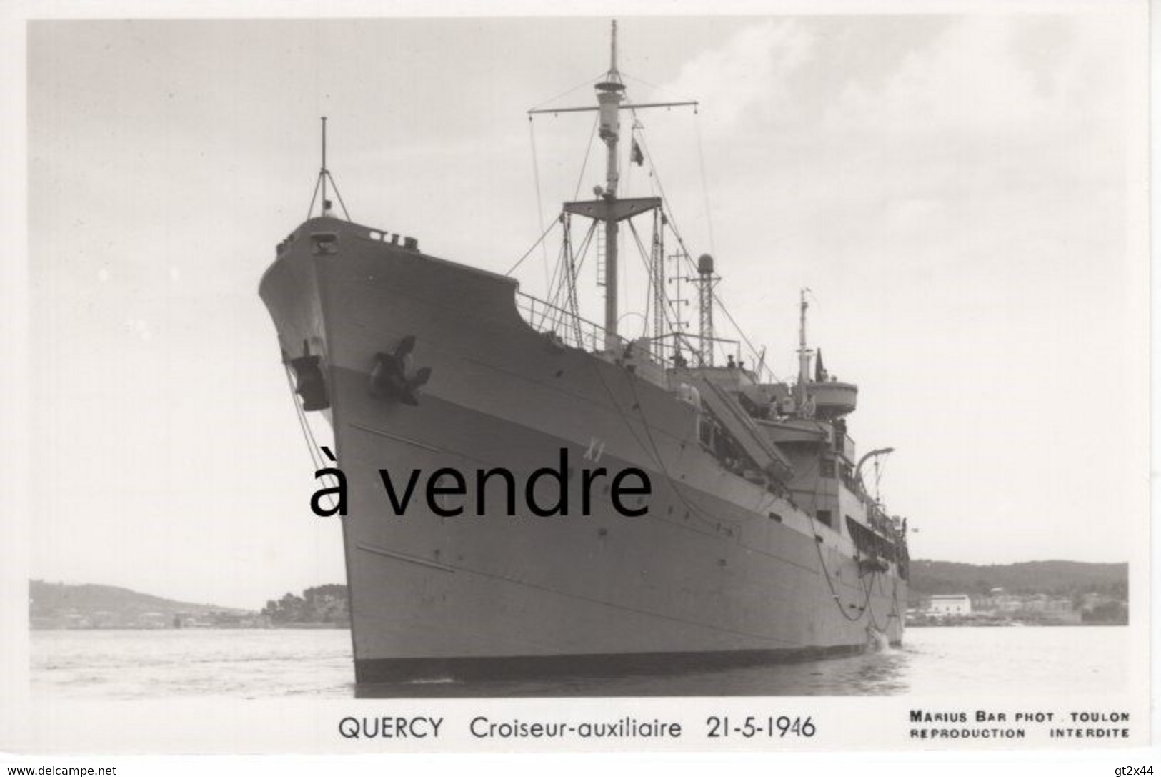 QUERCY, Croiseur-auxiliaire, 21-5-1946 - Paquebote