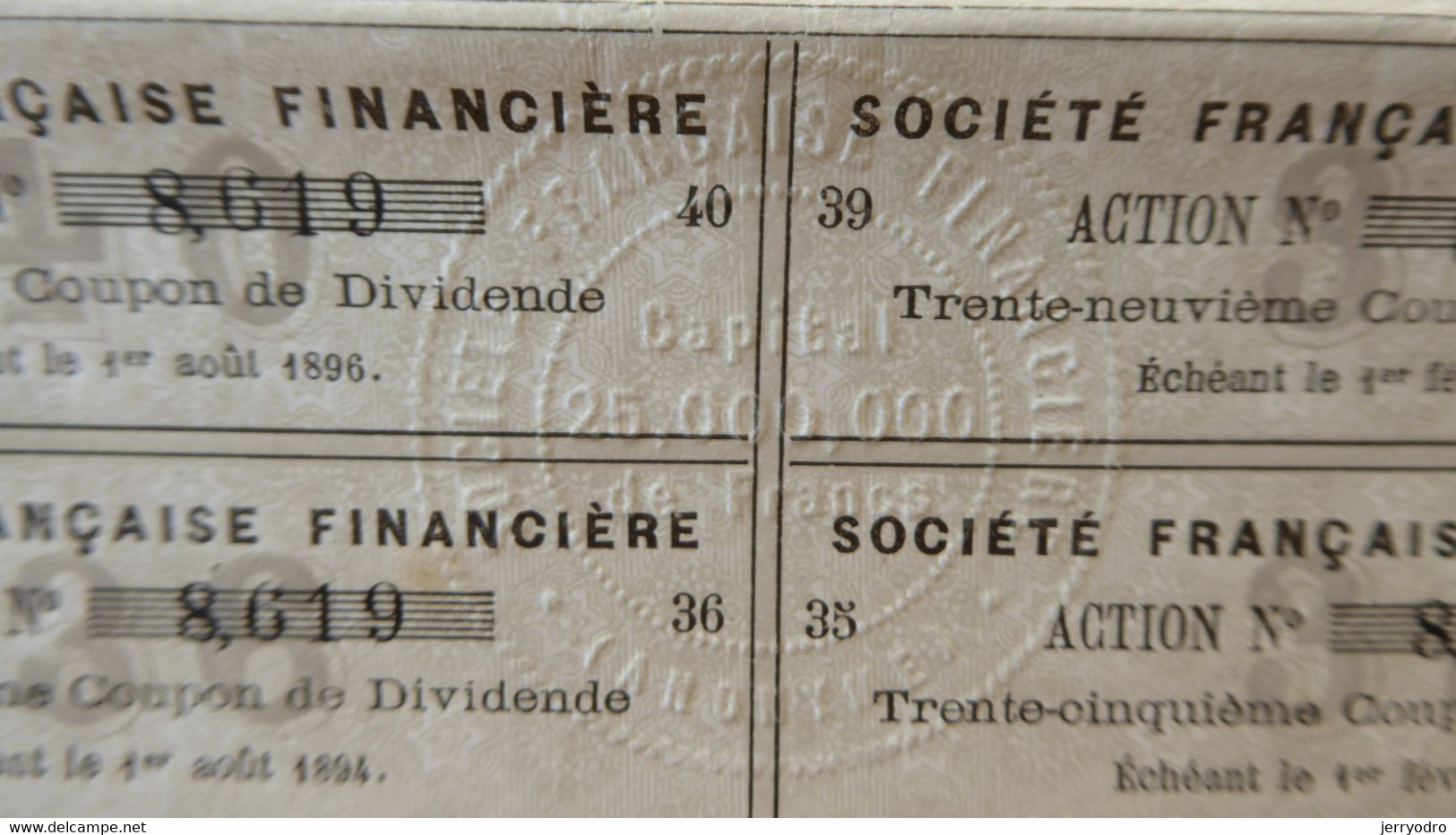 SOCIETE FRANCAISE FINANCIERE - 1876q - S - V