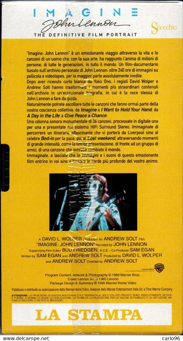 IMAGINE JOHN LENNON DEFINITIVE FILM PORTRAIT NUOVO - Concert & Music