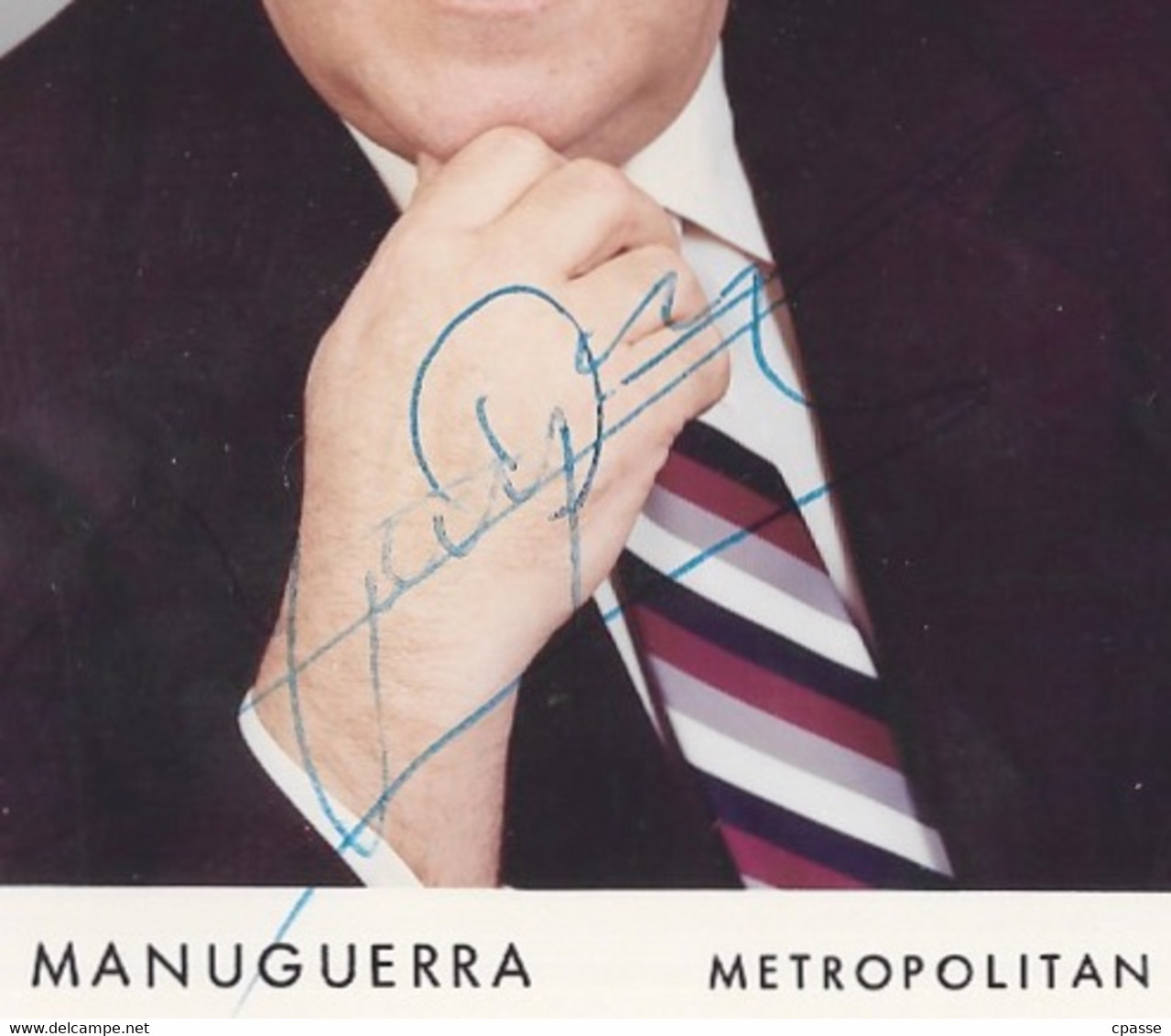 PHOTO Photographie Chanteur OPERA Baryton - MATTEO MANUGUERRA Autographe (Tunis 1924 - Montpellier 1998) 34 Metropolitan - Autographes