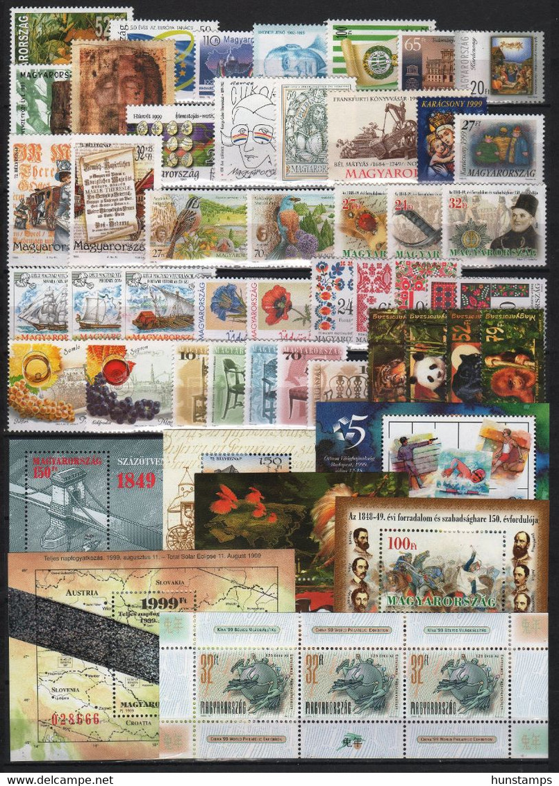 Hungary 1999. Complete Year Collection Set With Sheets MNH (**) - Années Complètes